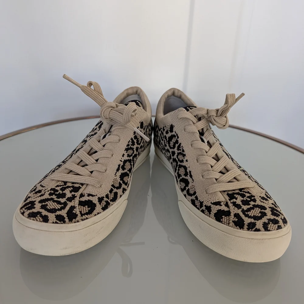 Rothy's Beige and Black Leopard Sneakers - Picture 6 of 6